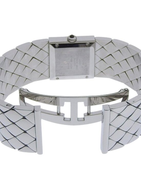 CHANEL Matelasse Watches H0009 Silver blackDial Stainless Steel Quartz Ana...